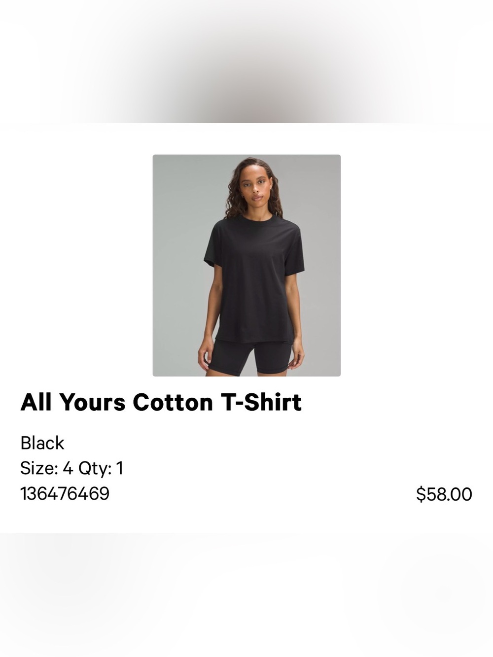 Lululemon All Yours Cotton T Shirt Sz 4